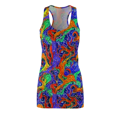 Kaleidoscope Rapids on a Racerback Dress