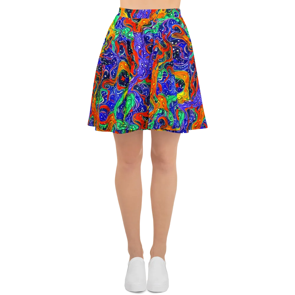 Kaleidoscope Rapids on Skater Skirt — Front