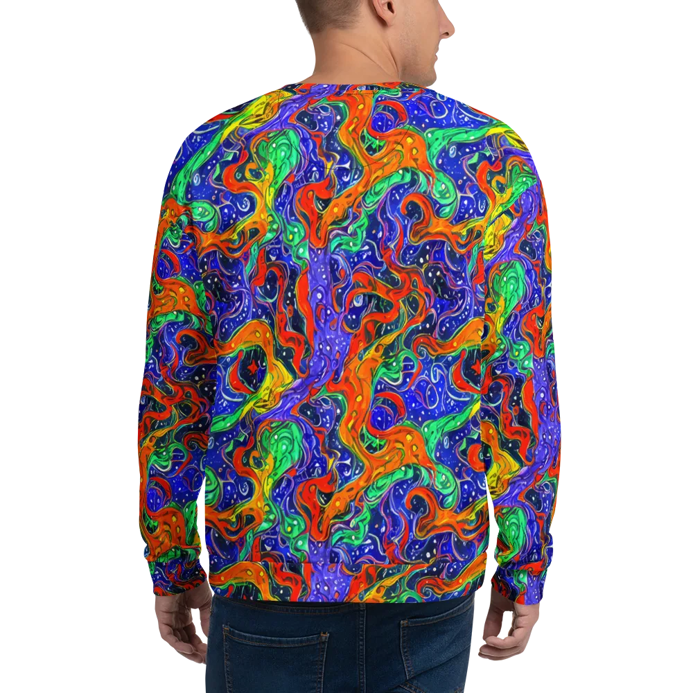 Kaleidoscope Rapids on Sweatshirt — Back