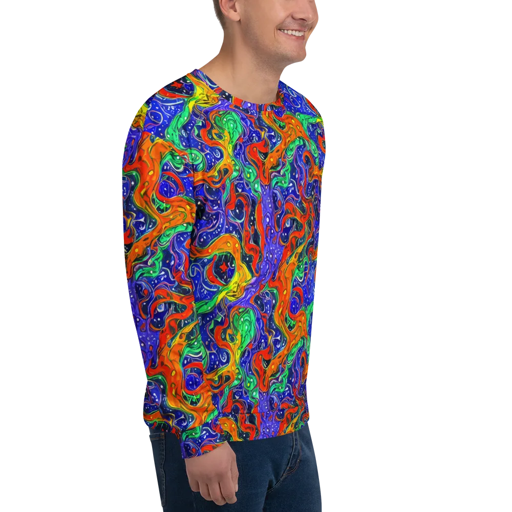Kaleidoscope Rapids on Sweatshirt — Right Front