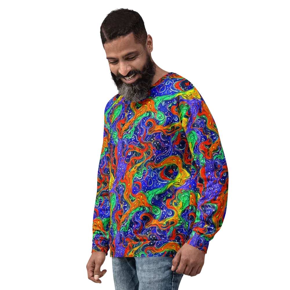 Kaleidoscope Rapids on Sweatshirt — Left Front
