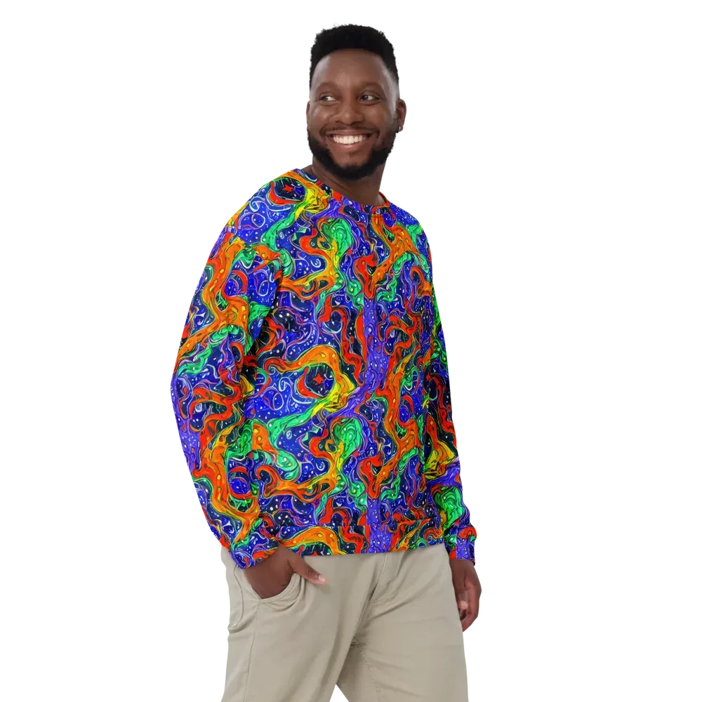 Kaleidoscope Rapids on Sweatshirt — Front
