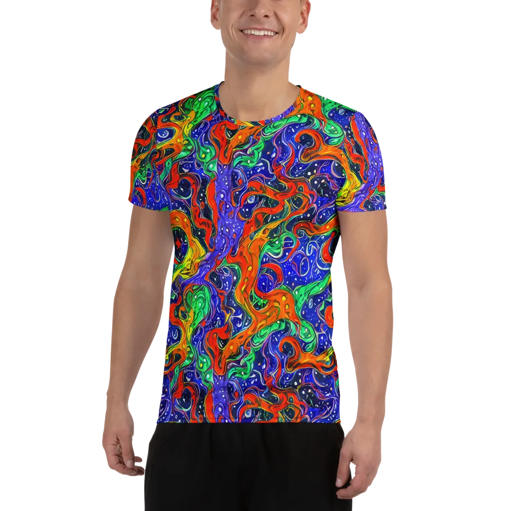 Kaleidoscope Rapids on Men's Athletic T-Shirt — Front