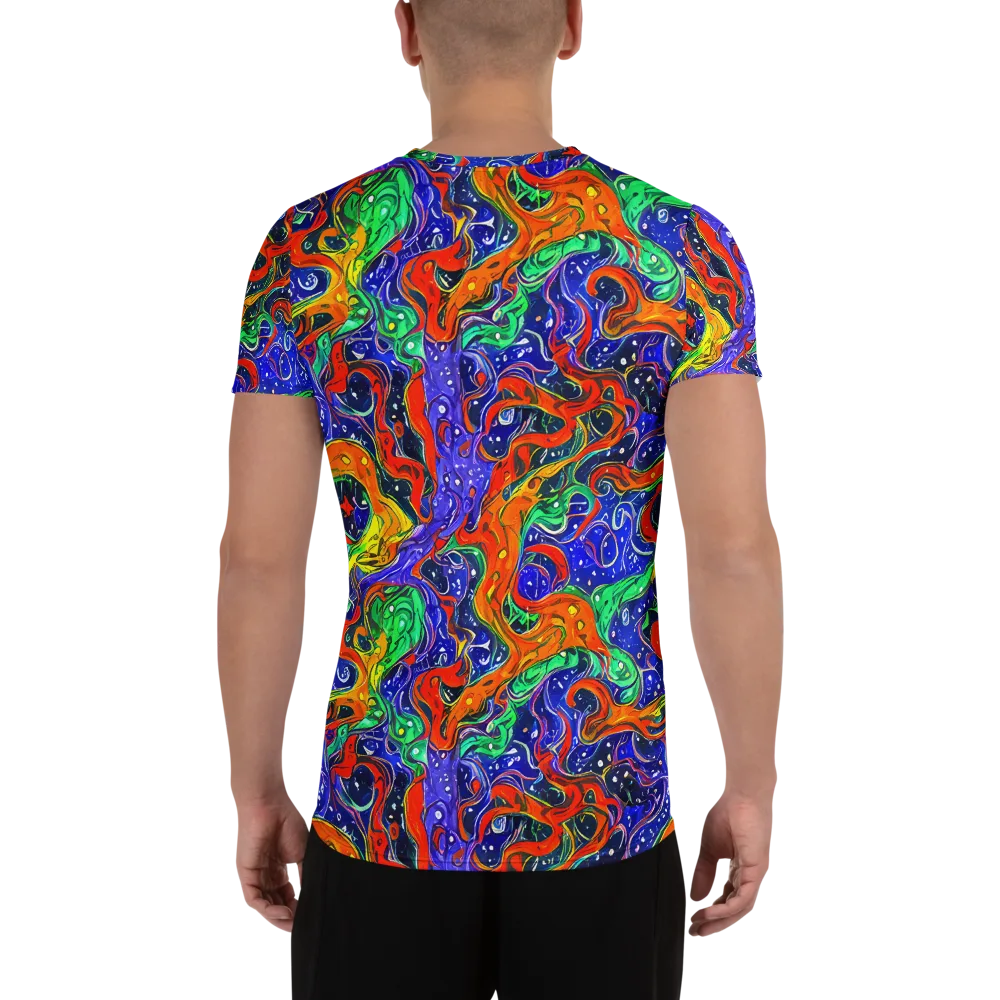 Kaleidoscope Rapids on Men's Athletic T-Shirt — Back