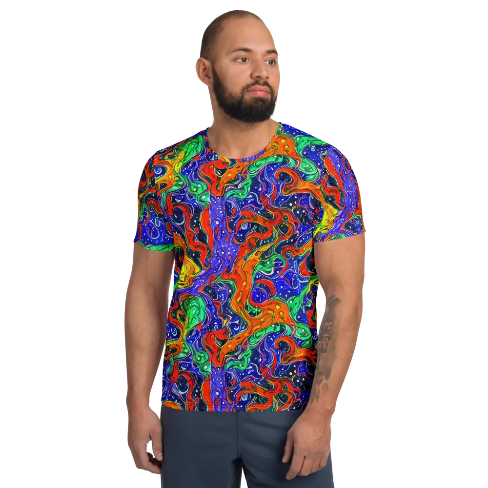 Kaleidoscope Rapids on Men's Athletic T-Shirt — Front