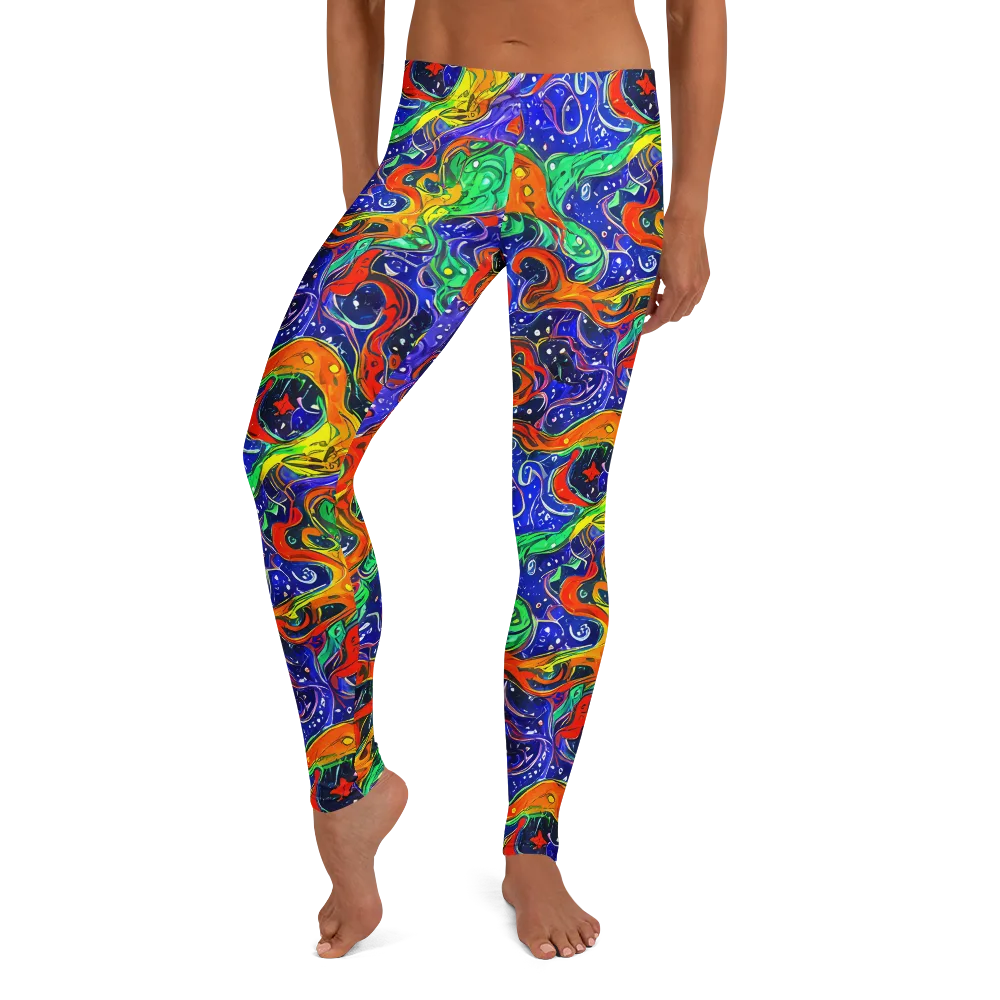 Kaleidoscope Rapids on Leggings — Front