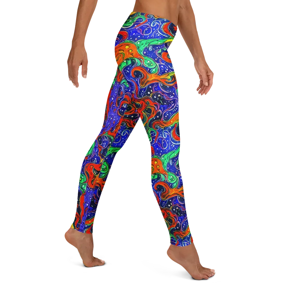 Kaleidoscope Rapids on Leggings — Right
