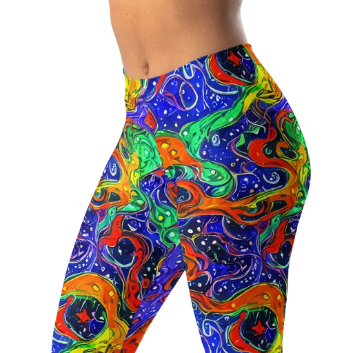 Kaleidoscope Rapids on a Leggings