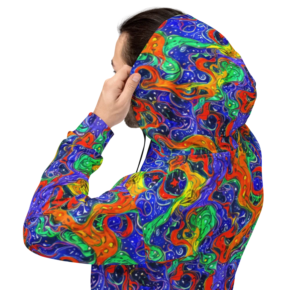 Kaleidoscope Rapids on Hoodie — Back