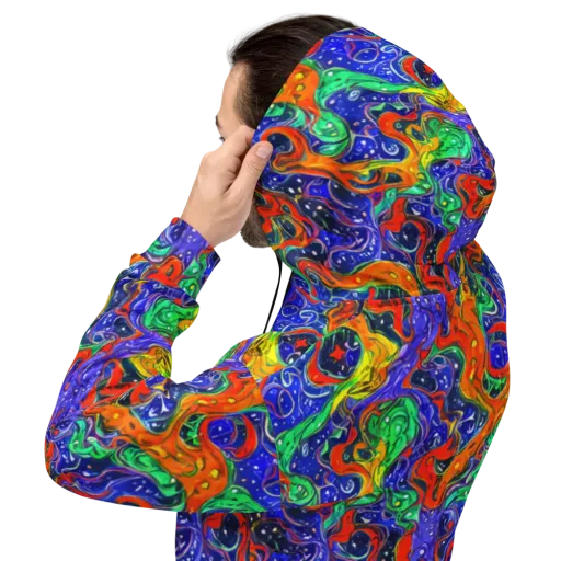 Kaleidoscope Rapids on a Hoodie