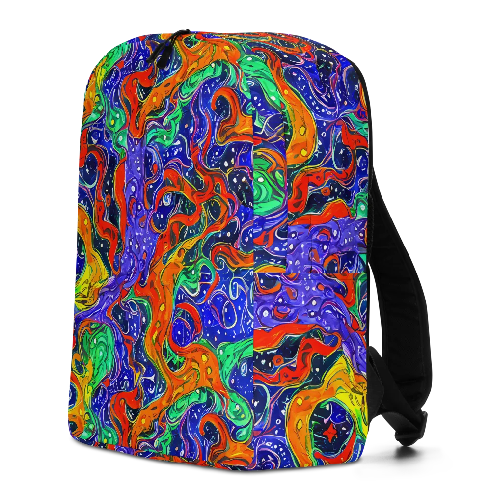 Kaleidoscope Rapids on Minimalist Backpack — Left