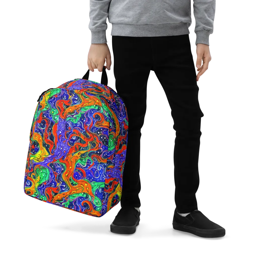 Kaleidoscope Rapids on Minimalist Backpack — Zoomed-in