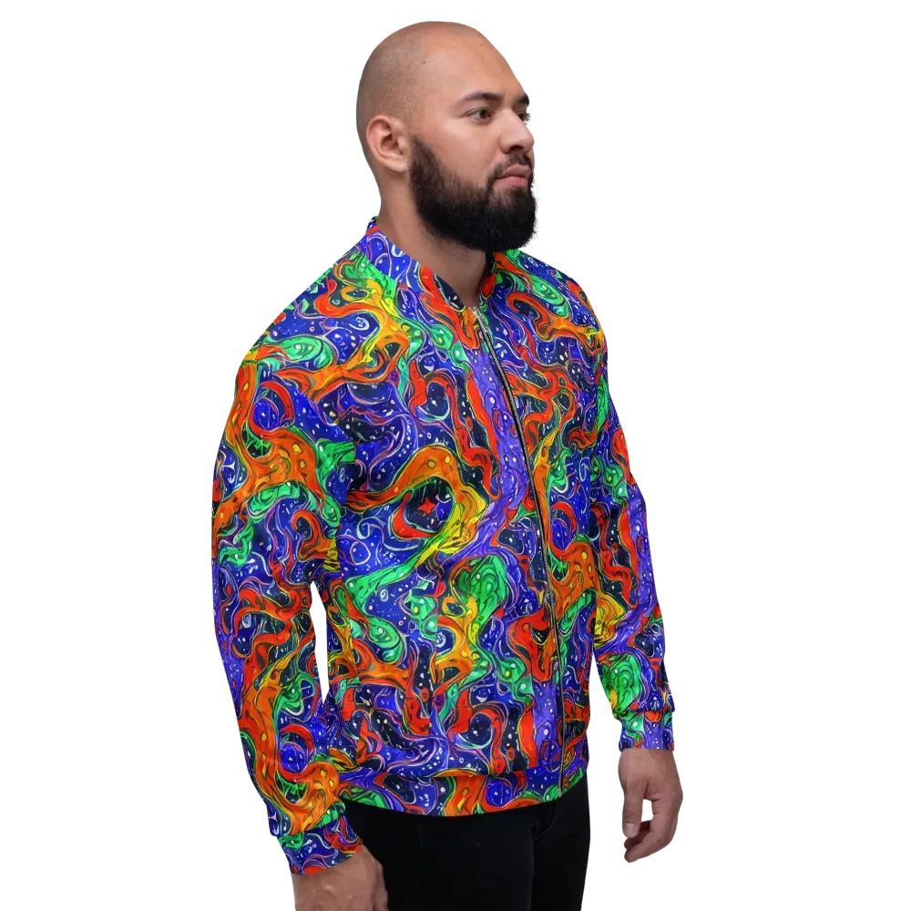 Kaleidoscope Rapids on Bomber Jacket — Right