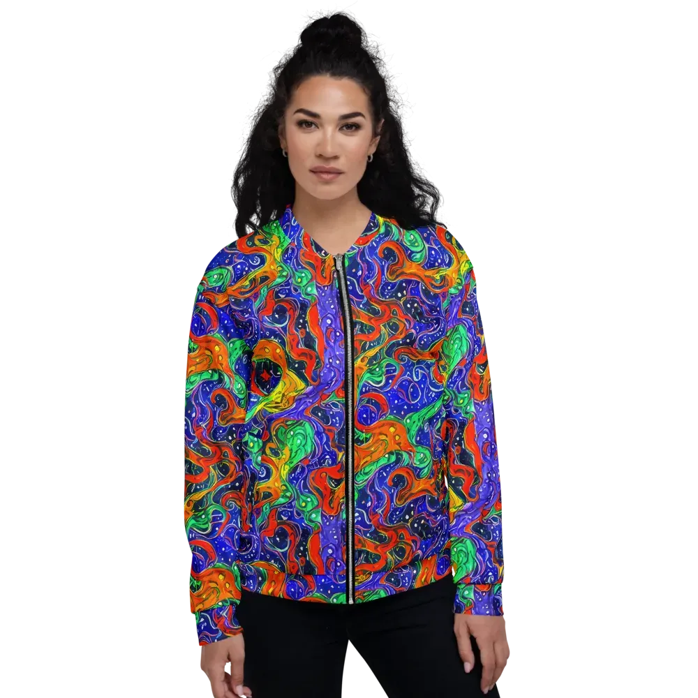 Kaleidoscope Rapids on Bomber Jacket — Front