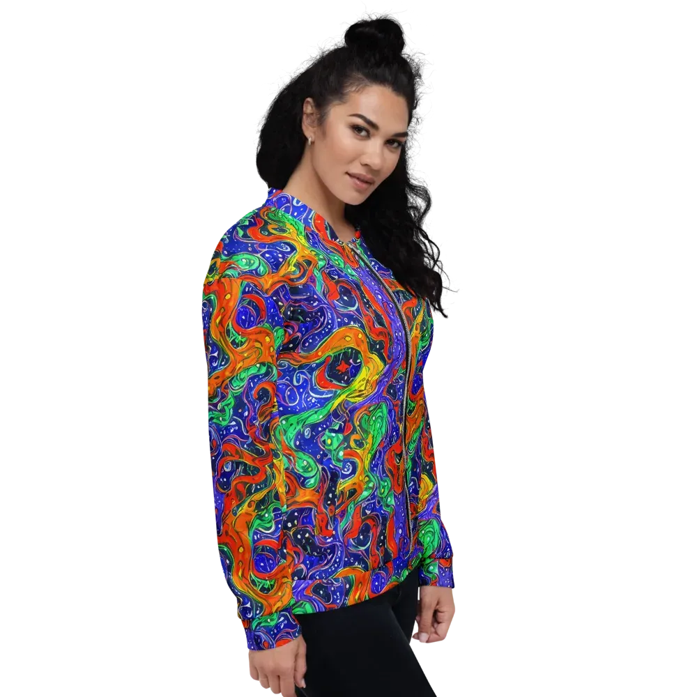 Kaleidoscope Rapids on Bomber Jacket — Right