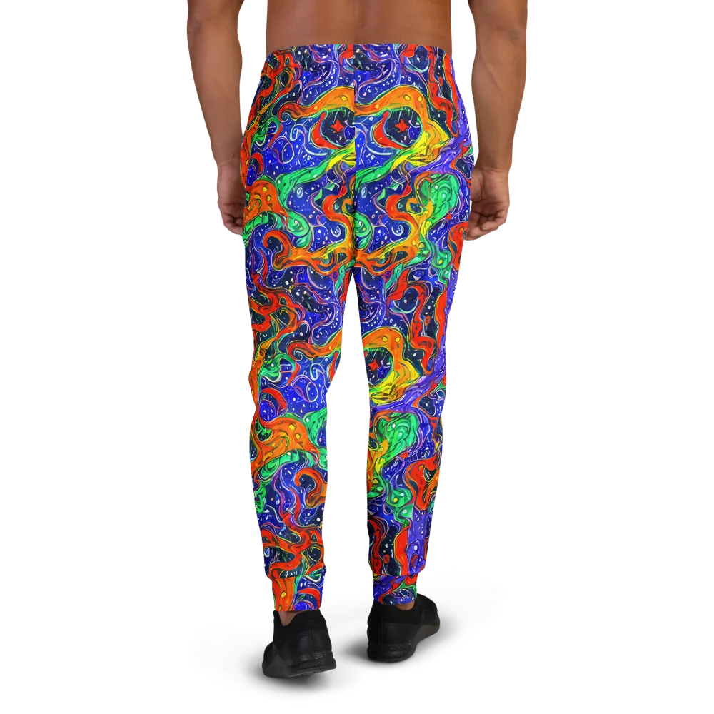Kaleidoscope Rapids on Men's Joggers — Back