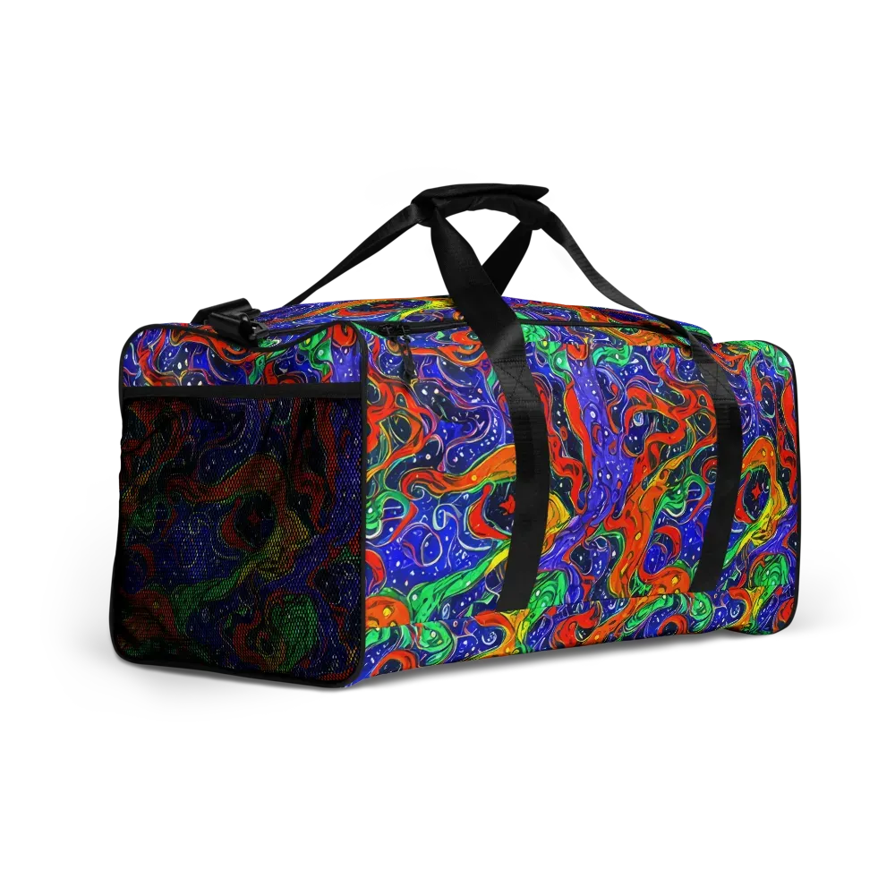 Kaleidoscope Rapids on Duffle Bag — Right Front