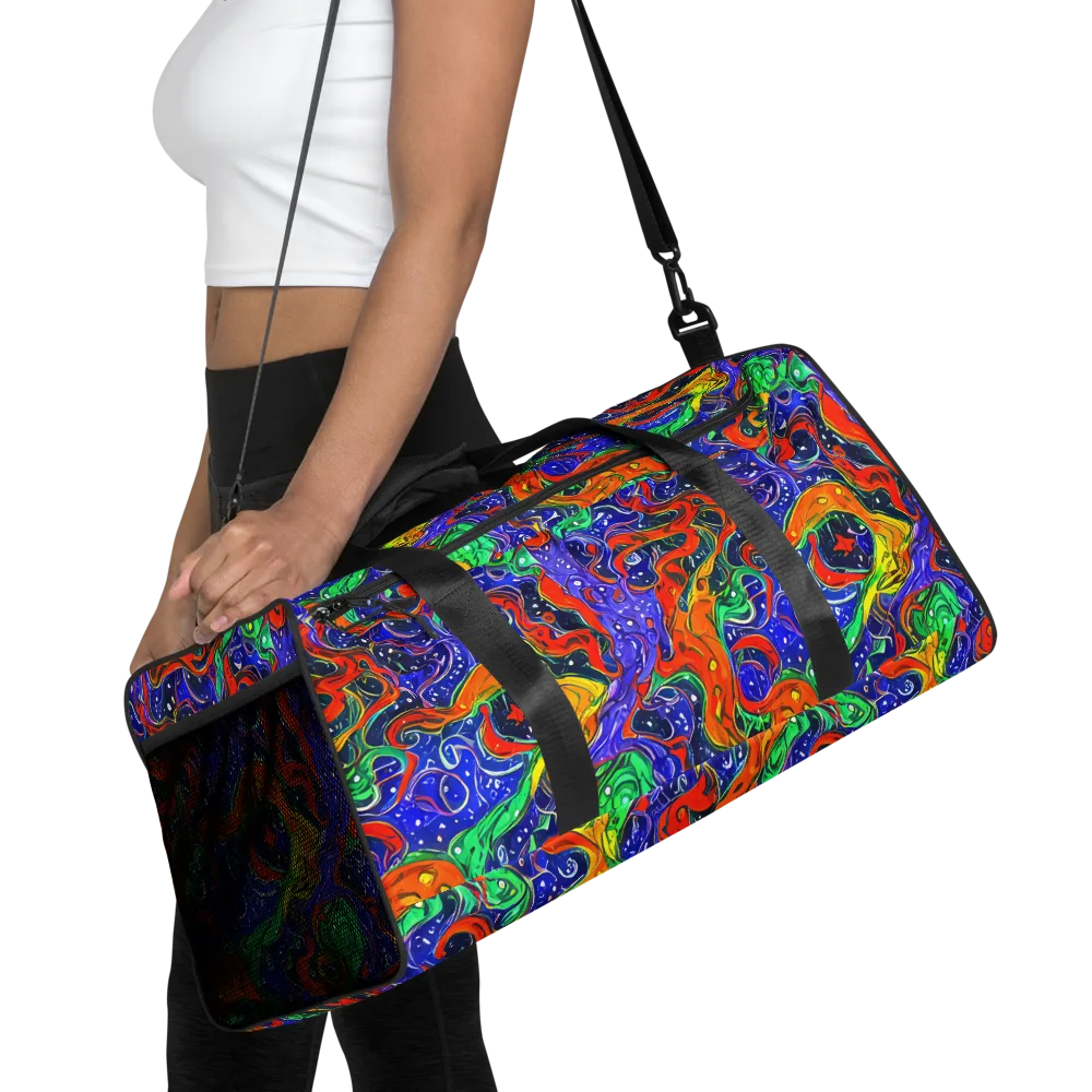 Kaleidoscope Rapids on Duffle Bag — Front