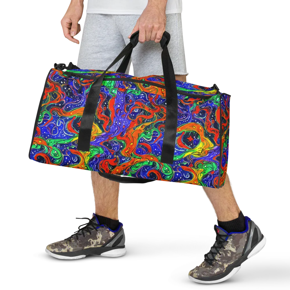 Kaleidoscope Rapids on Duffle Bag — Front