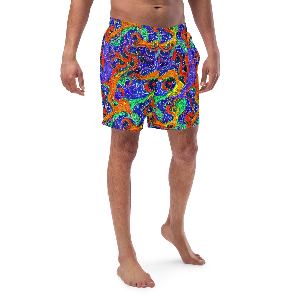 Kaleidoscope Rapids on Swim Trunks — Front