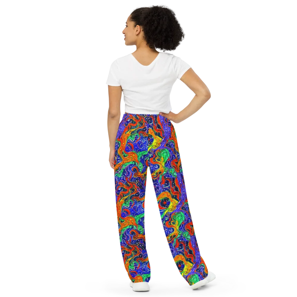 Kaleidoscope Rapids on Wide-Leg Pants — Back