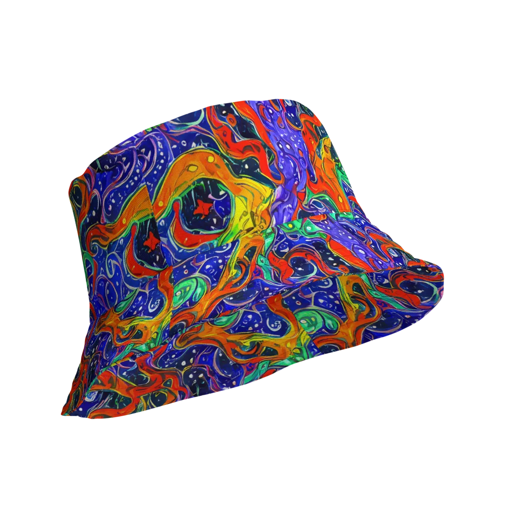 Kaleidoscope Rapids on Reversible Bucket Hat — Product details Outside