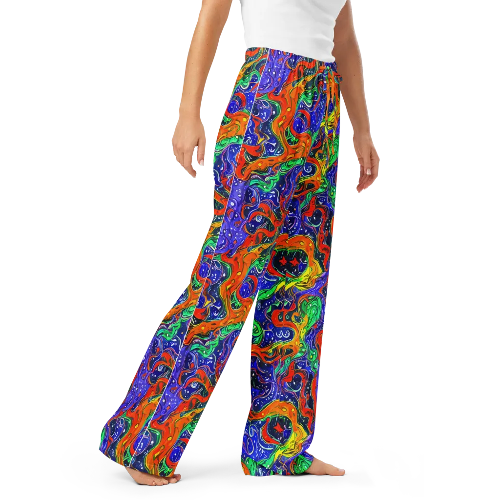 Kaleidoscope Rapids on Women's Pajama Pants — Right Front