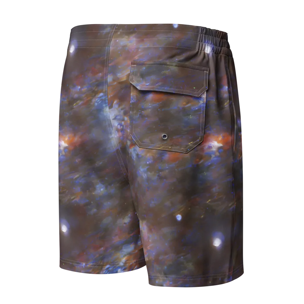 Nebula Brushfire on Men's Board Shorts — Back