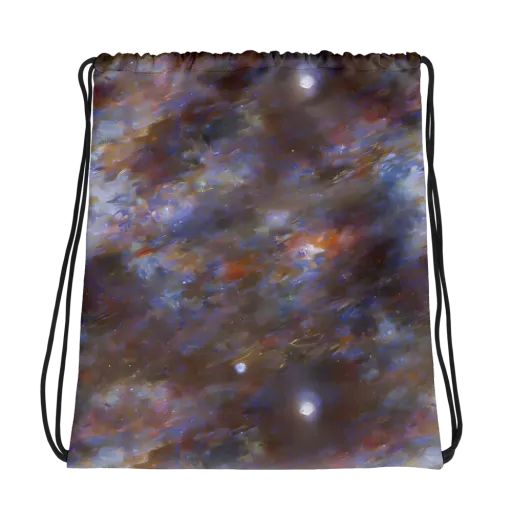 Nebula Brushfire on a Drawstring Bag