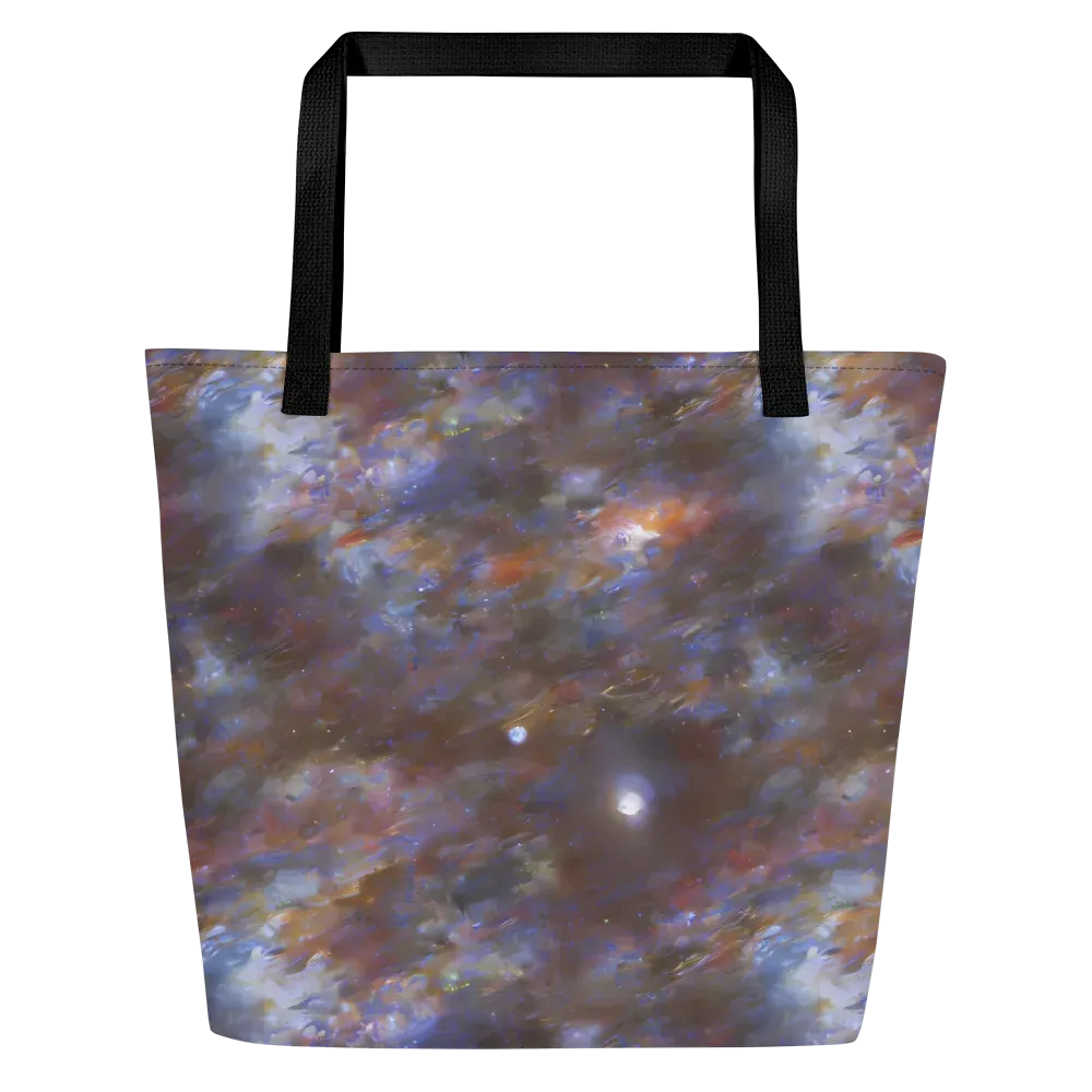 Nebula Brushfire on Large Tote Bag W/ Pocket — Front