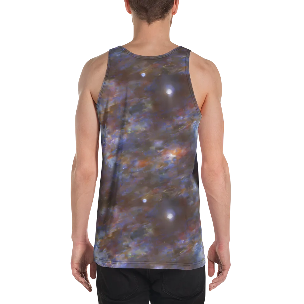 Nebula Brushfire on Men's Tank Top — Back