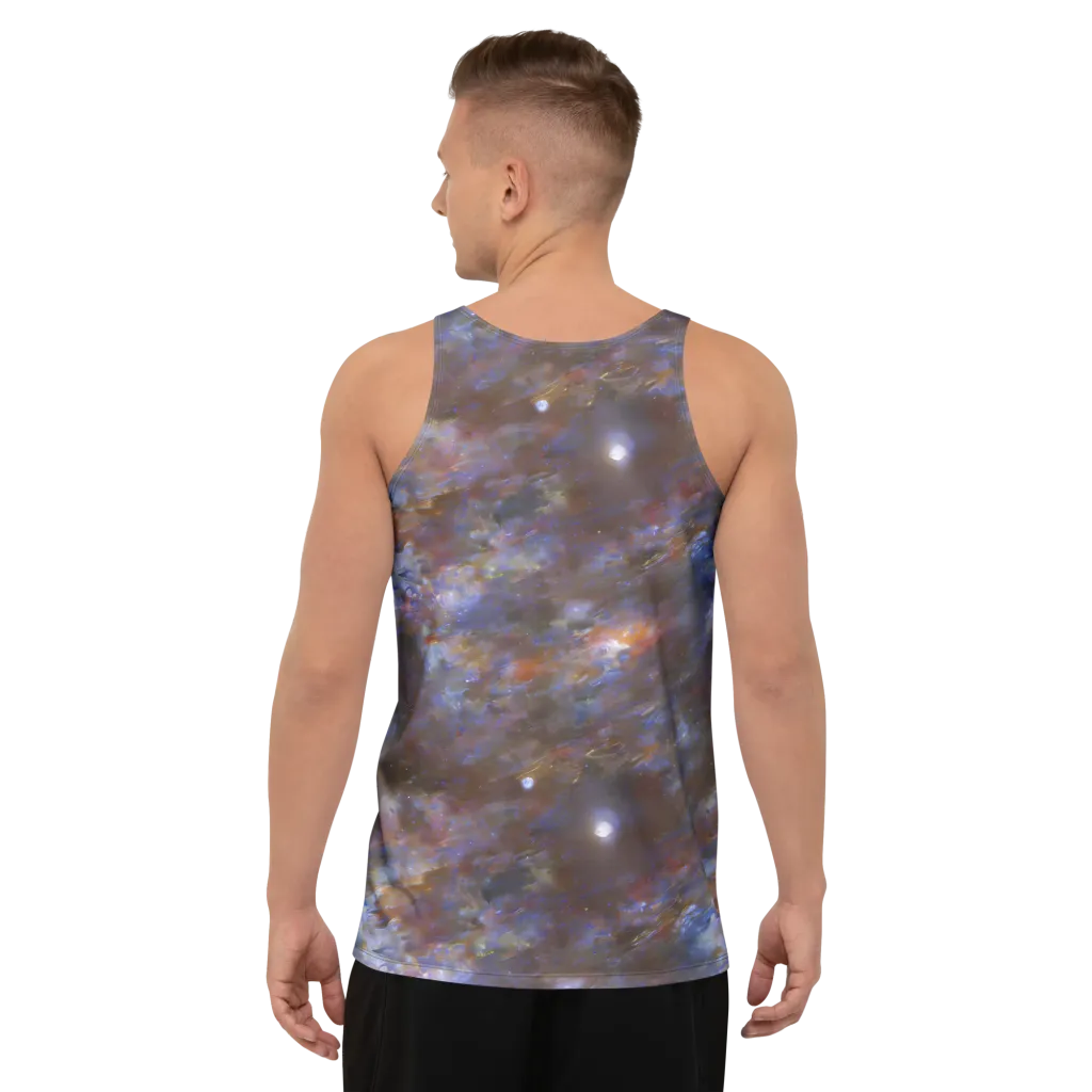 Nebula Brushfire on Men's Tank Top — Back