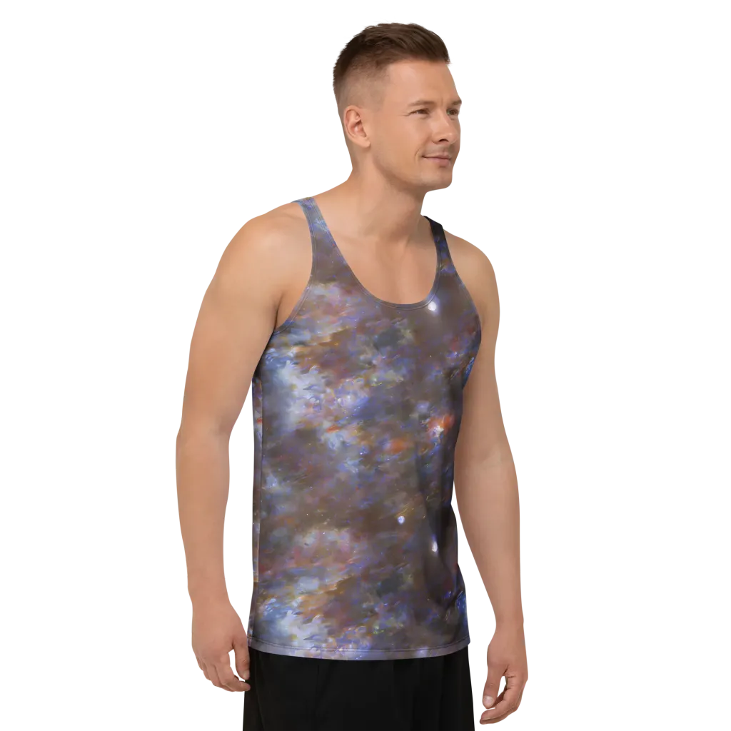 Nebula Brushfire on Men's Tank Top — Right Front