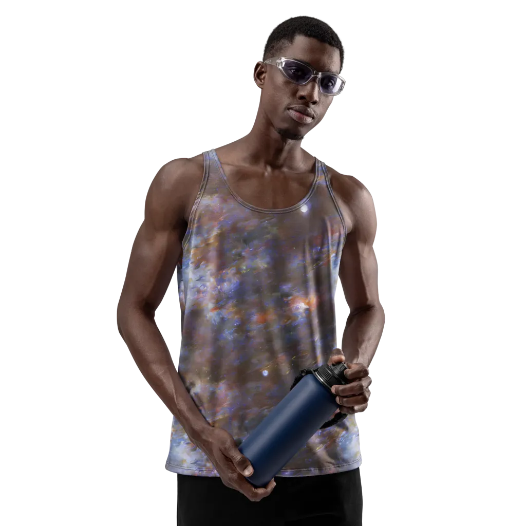 Nebula Brushfire on Men's Tank Top — Front