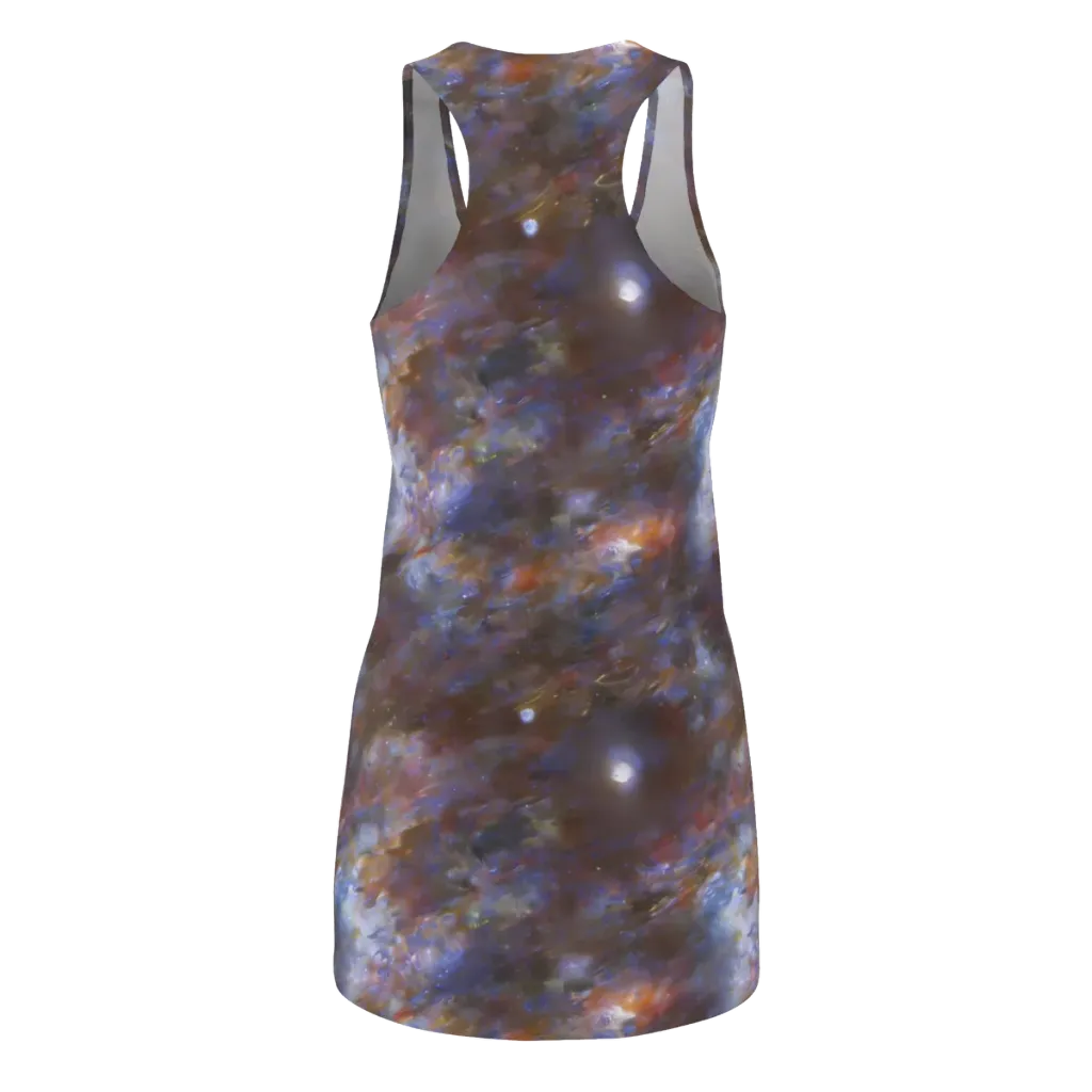 Nebula Brushfire on Racerback Dress — Back