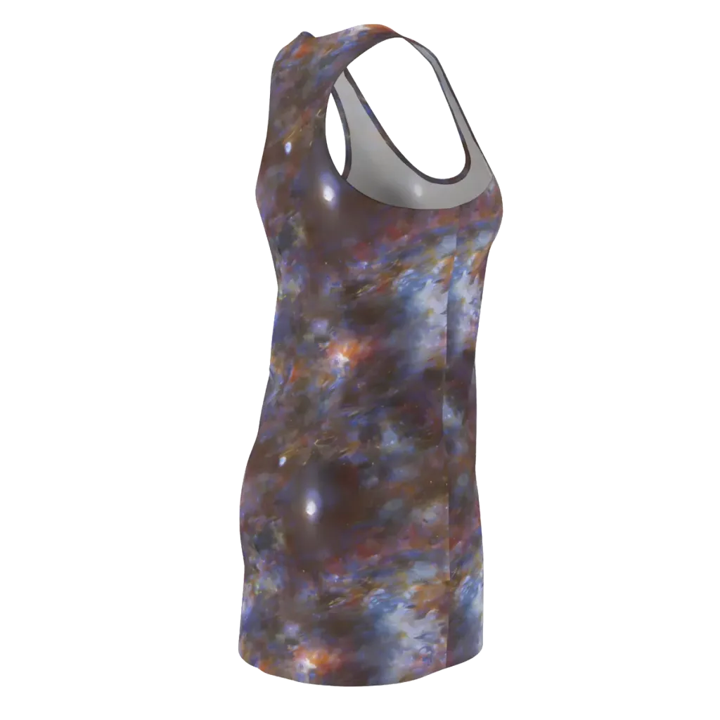 Nebula Brushfire on Racerback Dress — Back Side