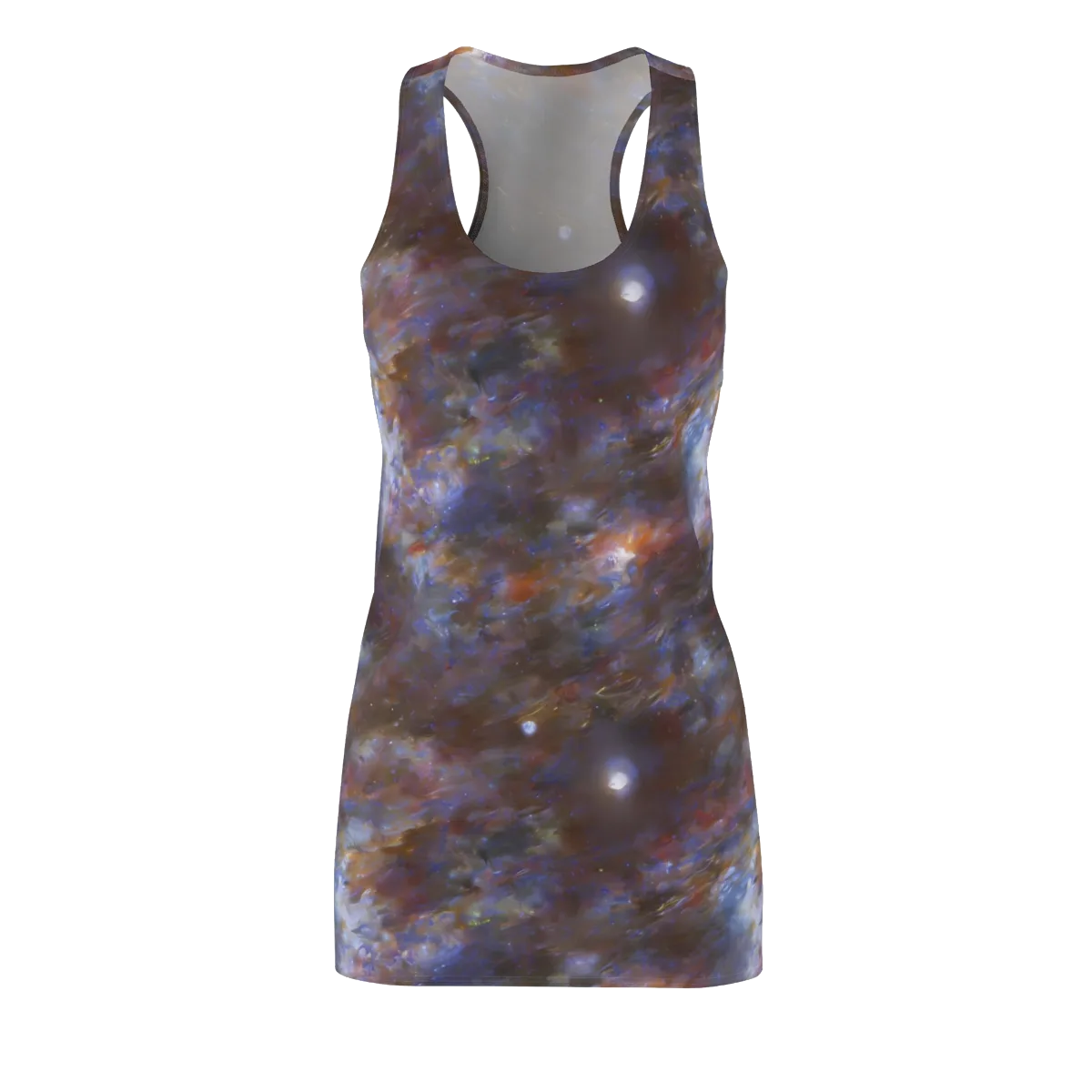 Nebula Brushfire on Racerback Dress — Front