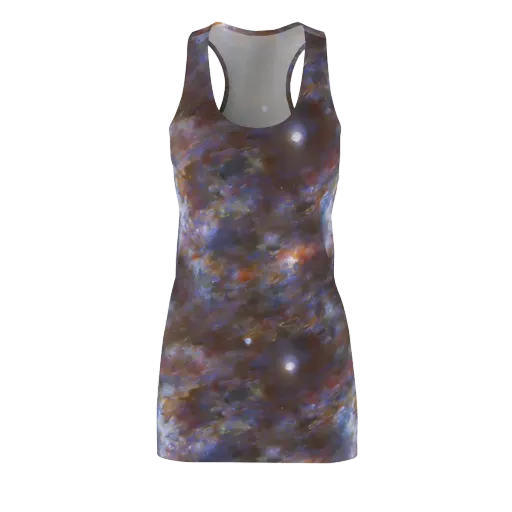 Nebula Brushfire on a Racerback Dress
