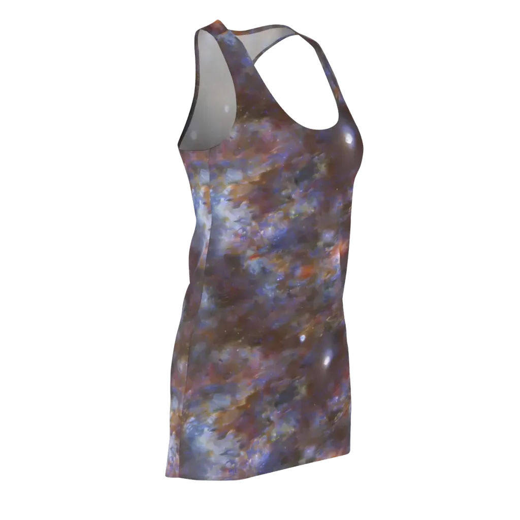 Nebula Brushfire on Racerback Dress — Front Side