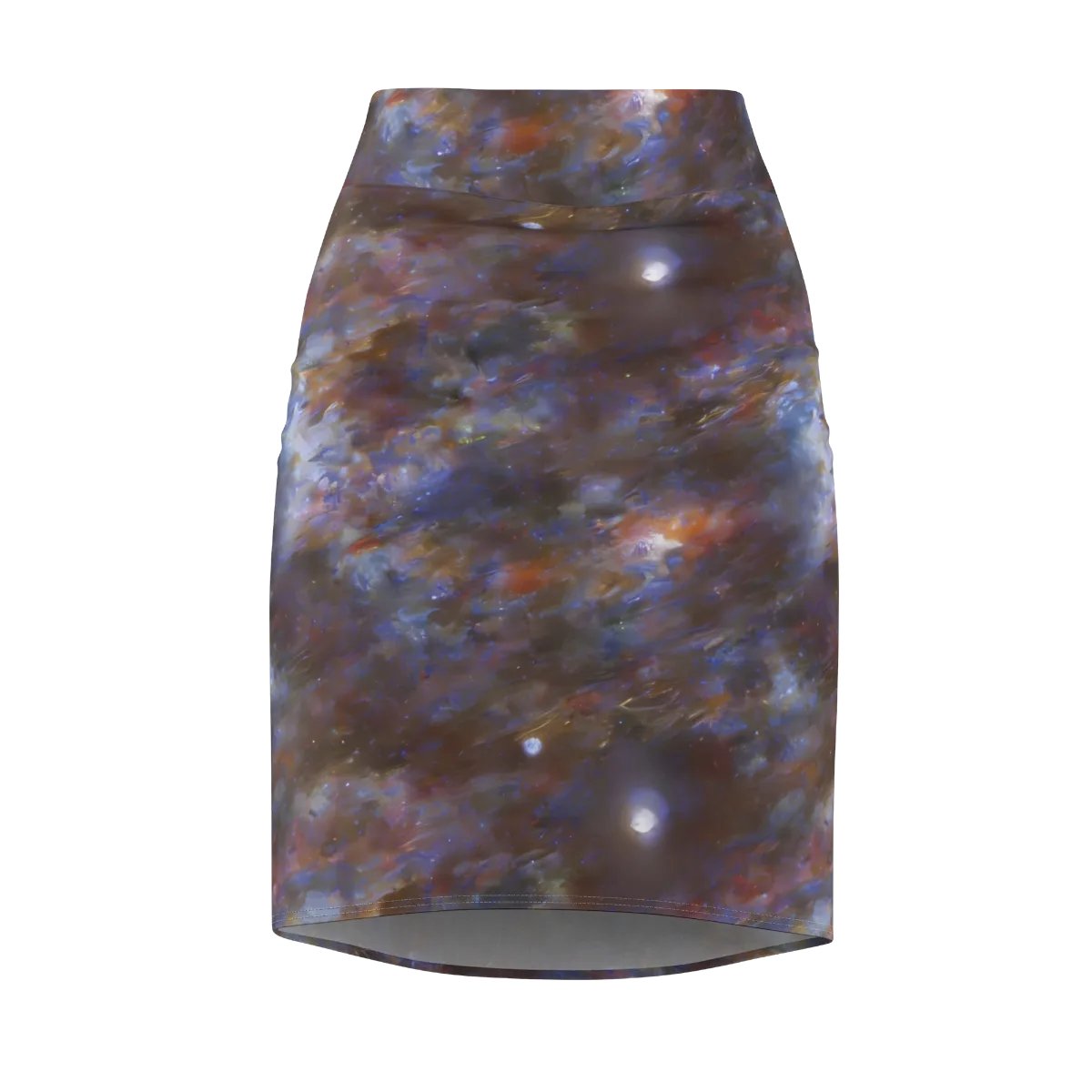 Nebula Brushfire on Pencil Skirt — Front
