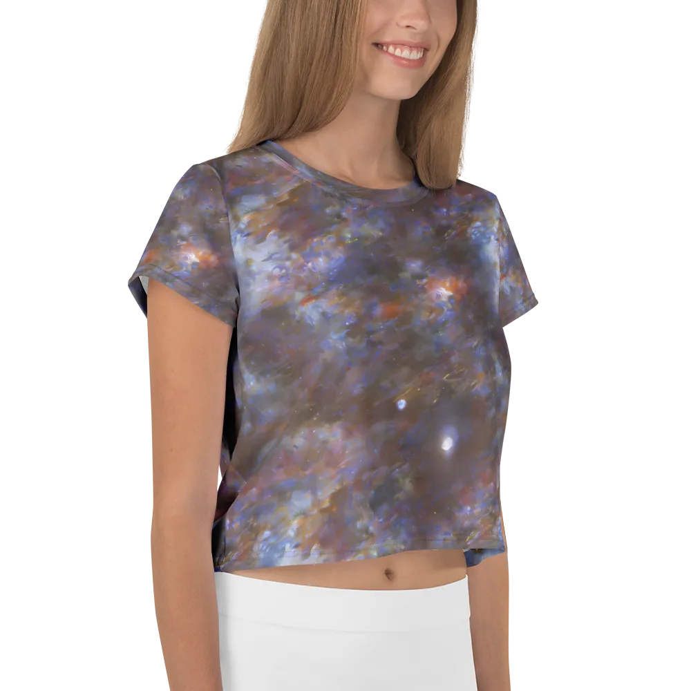 Nebula Brushfire on Crop Tee — Right