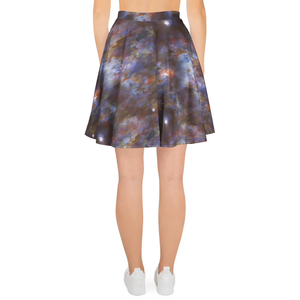Nebula Brushfire on Skater Skirt — Back