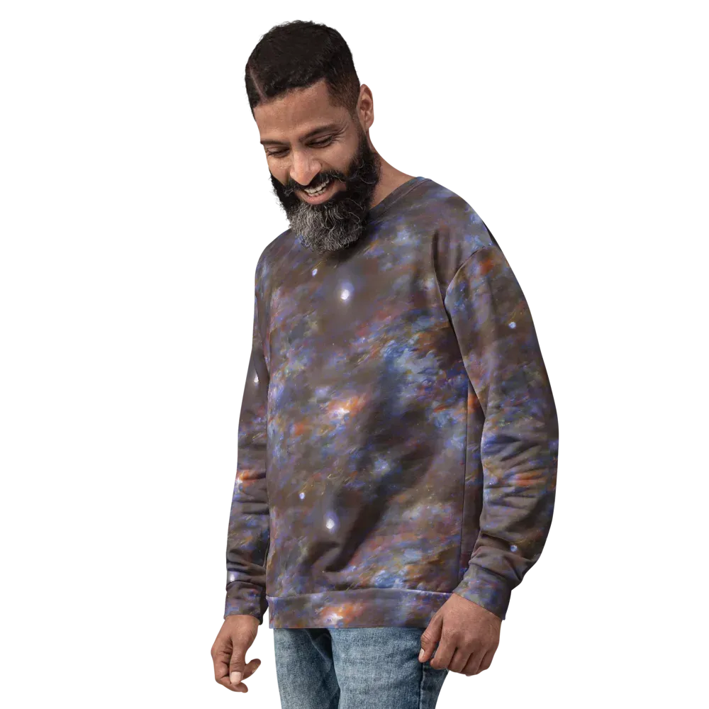 Nebula Brushfire on Sweatshirt — Left Front