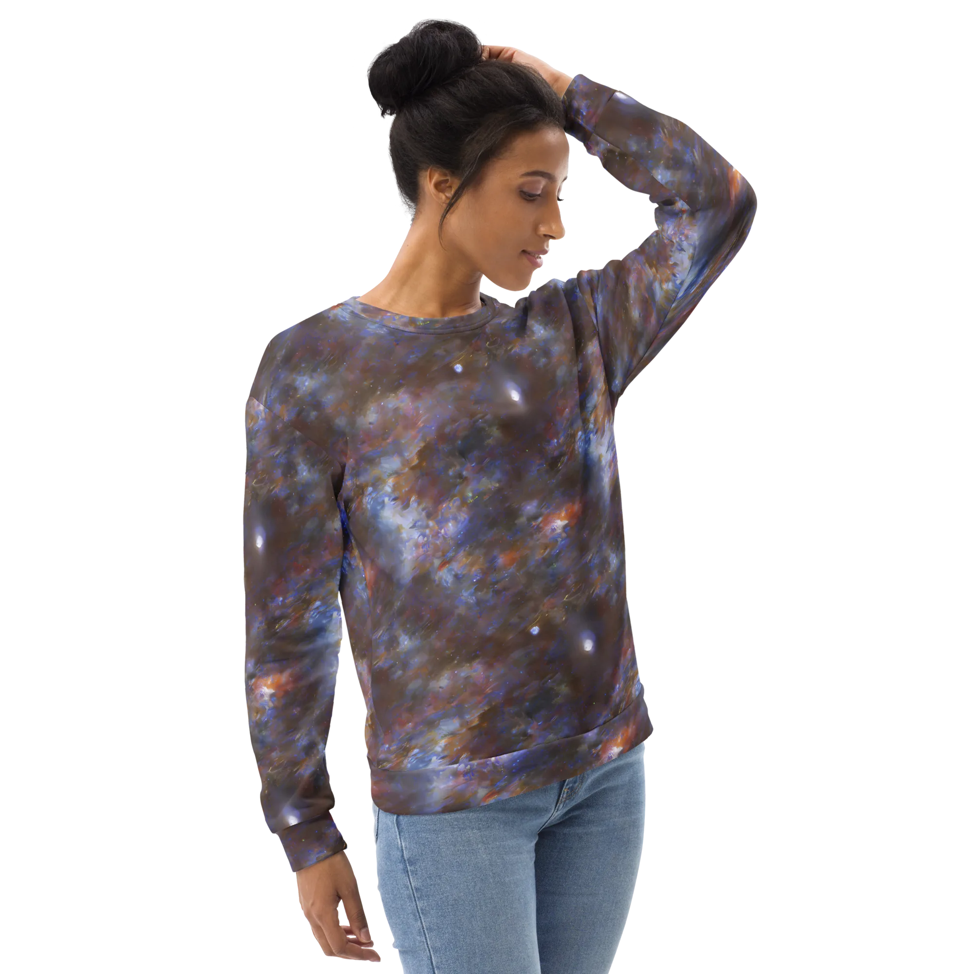Nebula Brushfire on Sweatshirt — Right Front