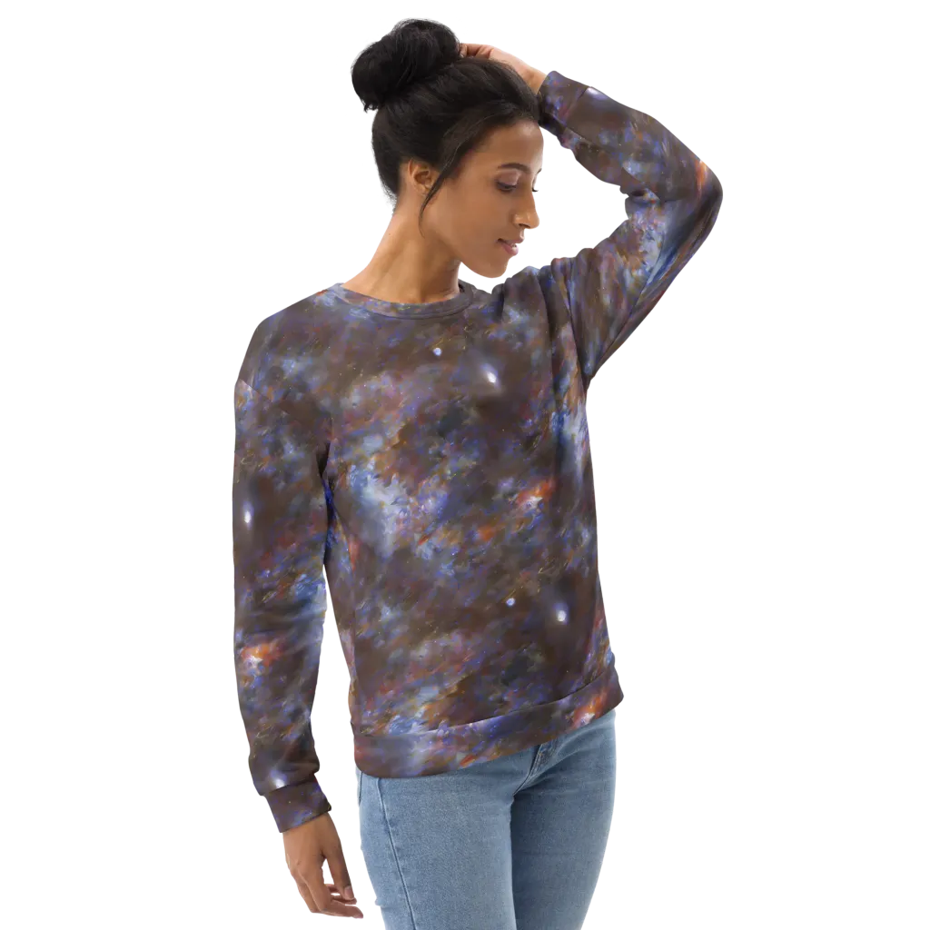 Nebula Brushfire on Sweatshirt — Right Front