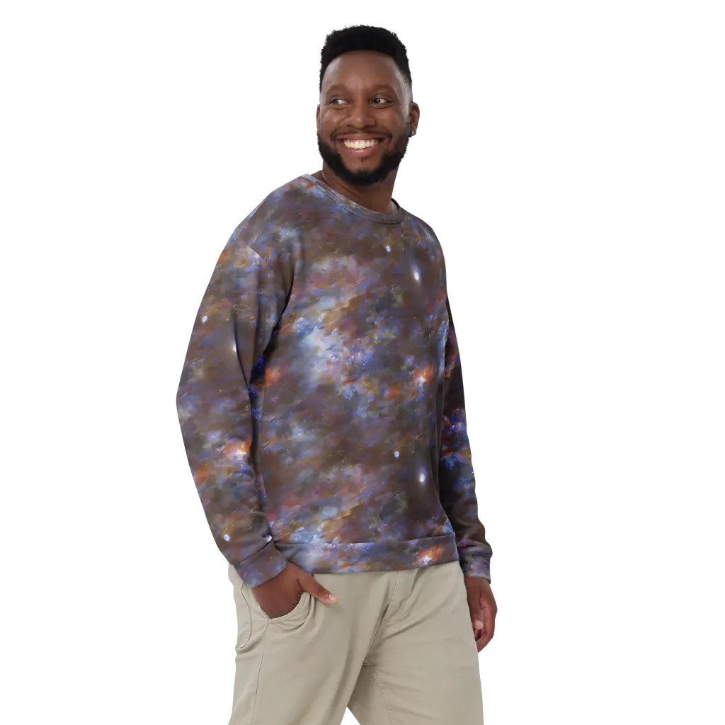 Nebula Brushfire on Sweatshirt — Front