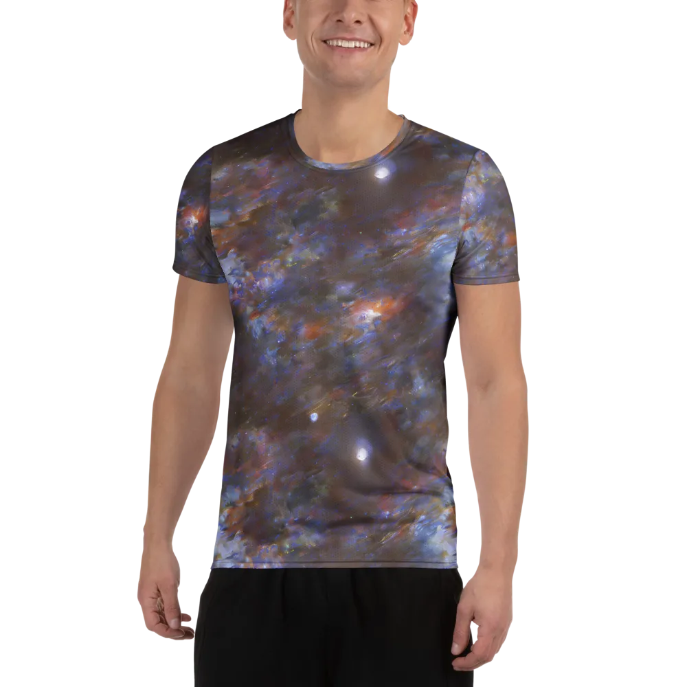 Nebula Brushfire on Men's Athletic T-Shirt — Front