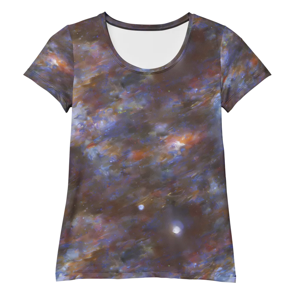 Nebula Brushfire on Women's Athletic T-Shirt — Front