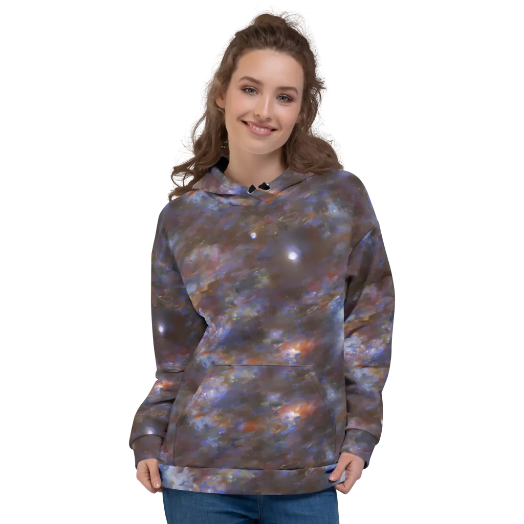 Nebula Brushfire on Hoodie — Front