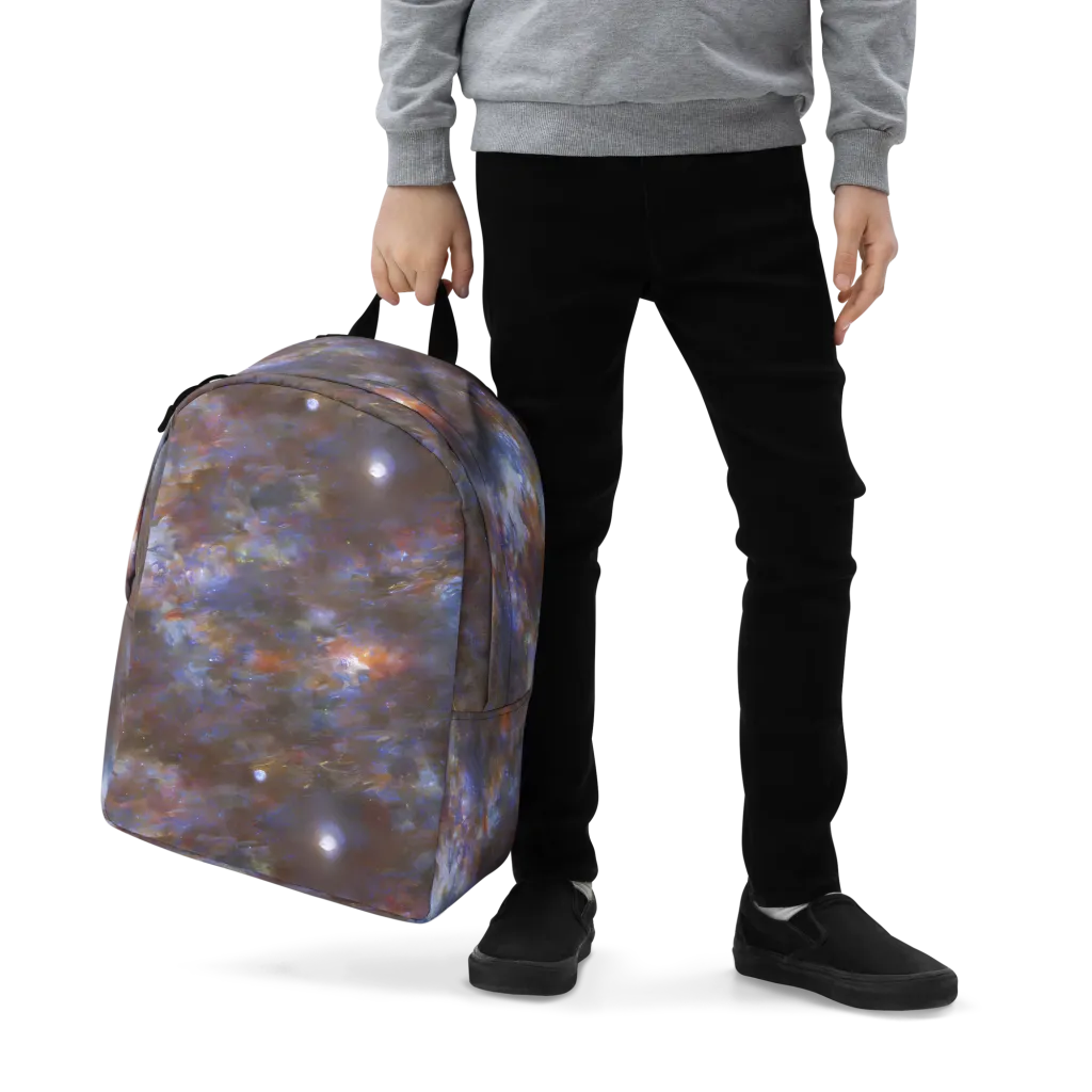 Nebula Brushfire on Minimalist Backpack — Zoomed-in